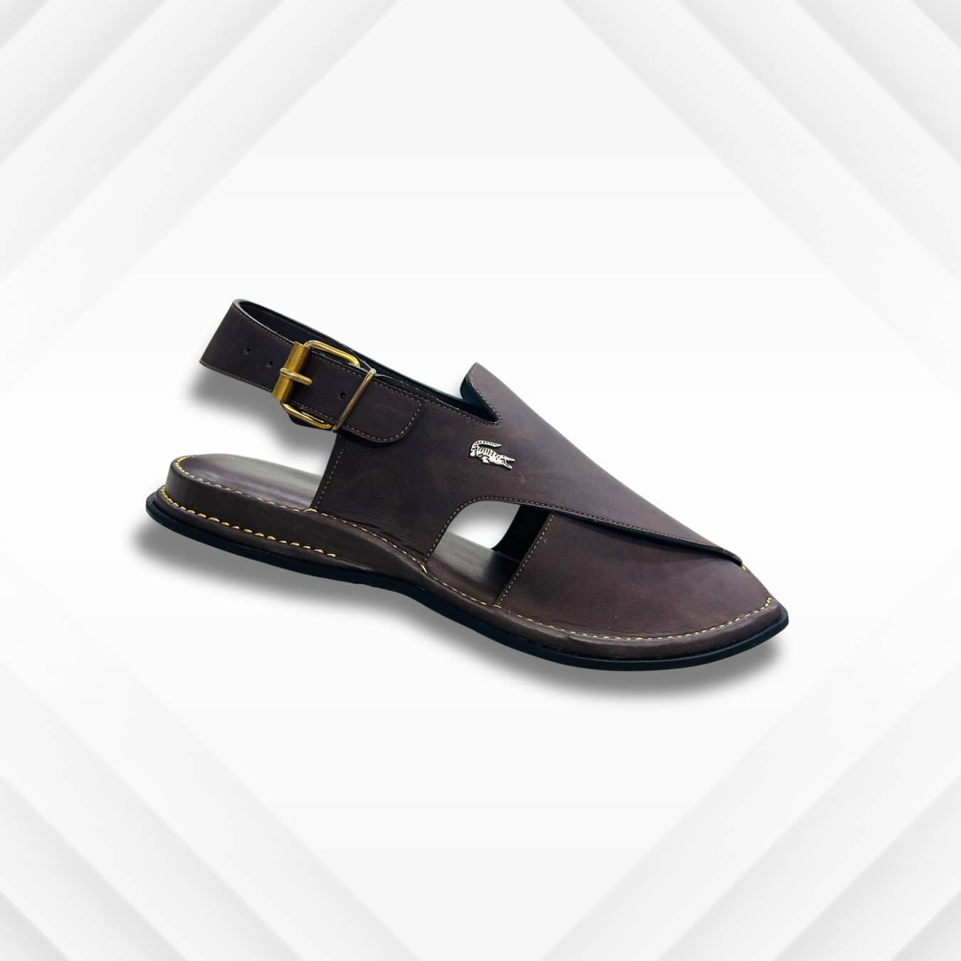 Zardari New Chappal Design ( Dark Brown )